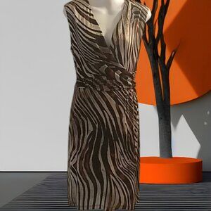 Elegantly Sensous Animal Print Dress Oversize Large